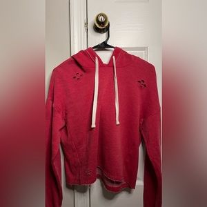 Distressed Red Hoodie
